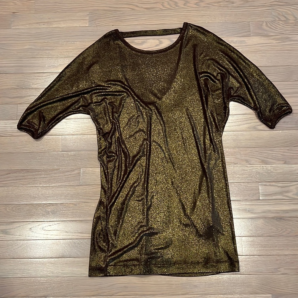 Club Monaco Bronze Metallic Top